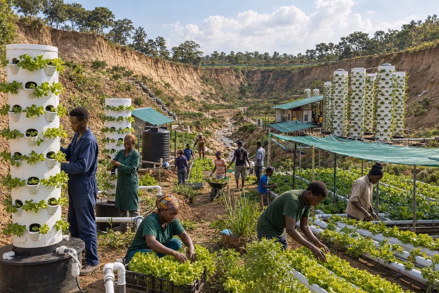Green Leaf Kenya REALI community livelihood scene