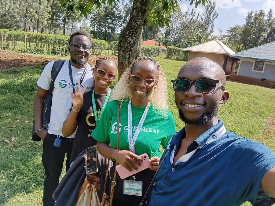 Green Leaf Kenya team members together in Kabondo
